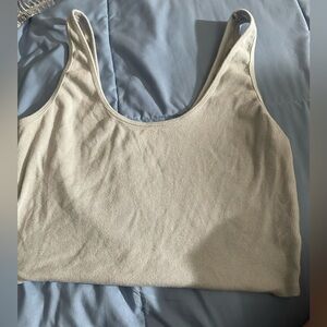 Light Blue Cropped Tank top from Pacsun